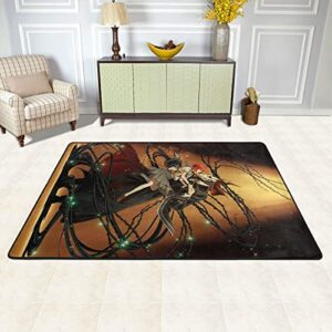 the ancient magus’ bride carpet manga non-slip area rug 3d printed home decor floor doormats for office bedroom living room bedroom 72″x48″