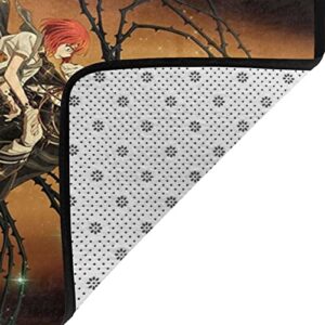 The Ancient Magus' Bride Carpet Manga Non-Slip Area Rug 3D Printed Home Decor Floor Doormats for Office Bedroom Living Room Bedroom 72"X48"