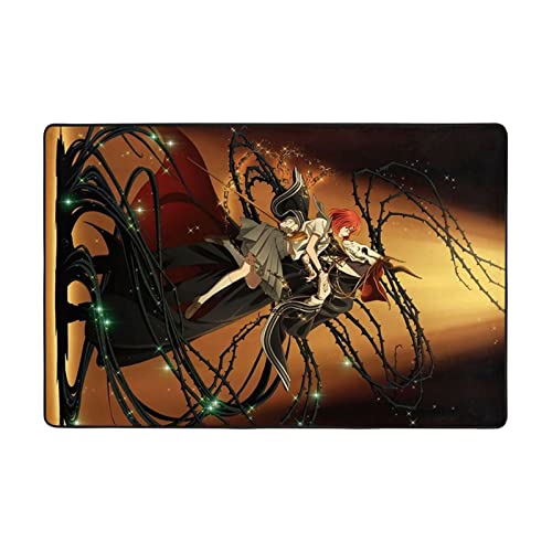 The Ancient Magus' Bride Carpet Manga Non-Slip Area Rug 3D Printed Home Decor Floor Doormats for Office Bedroom Living Room Bedroom 72"X48"