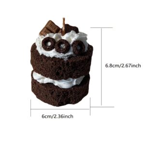 Mini Chocolate Cake Shaped Decorative Scented Candles Home Decoration Birthday Gift Valentine's Gift Candle Lovers