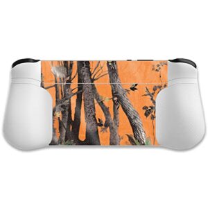 MightySkins Glossy Glitter Skin Compatible with Logitech G Cloud Gaming Handheld - Orange Camo | Protective, Durable High-Gloss Glitter Finish | Easy to Apply | Made in The USA