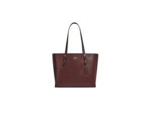 coach mollie tote 1671 (gold/wine multi)