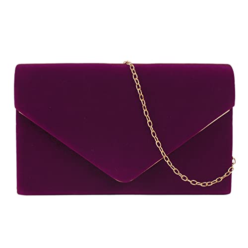 Goclothod Evening Bags Velvet Clutch Purse Women Flap Envelope Handbag