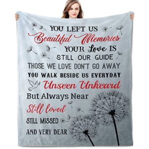 Bereavement Gifts Sympathy Gift Memorial Gifts for Loss of Mother Father Bereavement Gifts for Loss of Mother Husband Sympathy Gifts for Loss of Mom Dad Condolence Gifts Throw Blanket 60x50 Inch