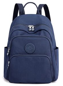 collsants small nylon backpack for women mini backpack purse teen girl fashion backpack small travel bag daypack(dark blue)