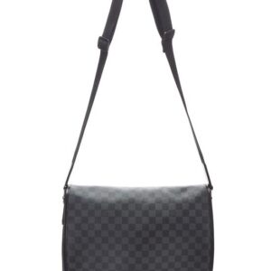 Louis Vuitton, Pre-Loved Damier Graphite Daniel GM, Black