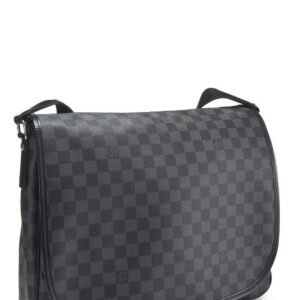 Louis Vuitton, Pre-Loved Damier Graphite Daniel GM, Black