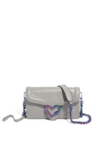 aimee kestenberg – lovers lane wallet on a chain – highly functional & superbly fashionable – elephant grey