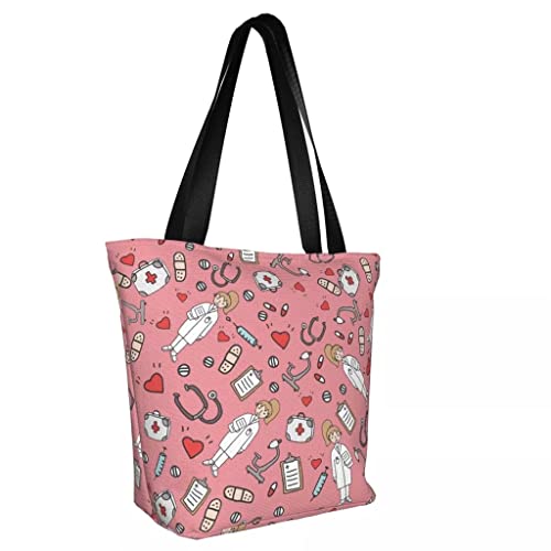 WYKD Cute Pattern Shoulder Canvas Bag Harajuku Shopper Bag Fashion Casual Summer Shoulder Totes Shopper Bag