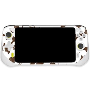 mightyskins glossy glitter skin compatible with logitech g cloud gaming handheld – brown cow | protective, durable high-gloss glitter finish | easy to apply | made in the usa
