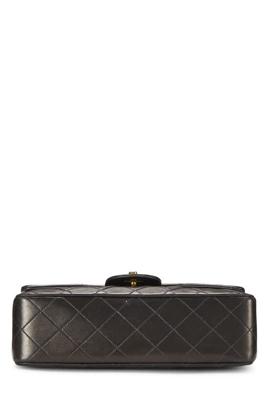 CHANEL, Pre-Loved Black Quilted Lambskin Classic Double Flap Small, Black