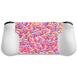 MightySkins Carbon Fiber Skin Compatible with Logitech G Cloud Gaming Handheld - Sprinkles | Protective, Durable Textured Carbon Fiber Finish | Easy to Apply | Made in The USA