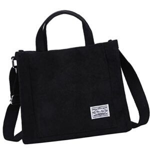 abaodam tote bag for women, satchel bag handbag crossbody bag, black