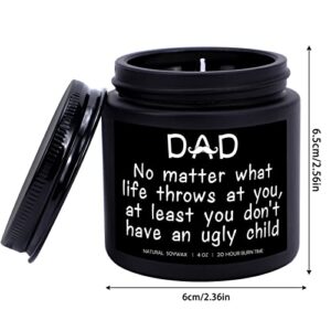 Gifts for Dad from Daughter Son, Funny Dad Gifts, Fathers Day Christmas Birthday Gifts for Dad Stepdad Father in Law New Dad Bonus Dad Daddy, Sandalwood Scented Candles