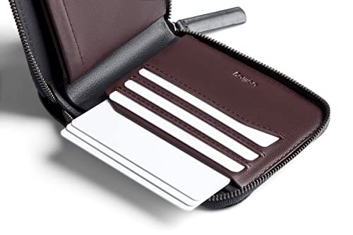 Bellroy Zip Wallet (Leather Wallet, RFID Blocking, Coin Pouch) - Deep Plum