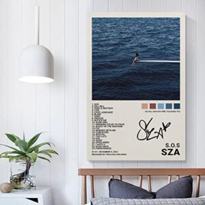 SZA Poster SOS Poster Canvas Poster Unframe: 12x18inch(30x45cm)