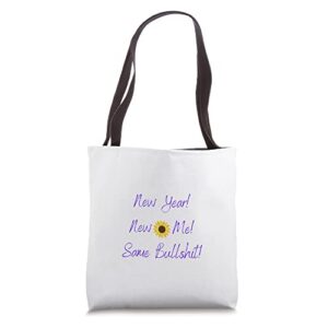 new year! sunflower tote bag