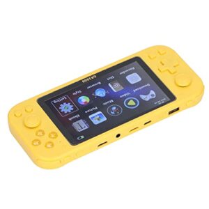 Bewinner Electric Handheld Game Player for Kids, Portable Retro Video Game Player with 5.1inch HD Display Screen, USB C Rechargeable Arcade Gaming Player, Birthday Present (Yellow)