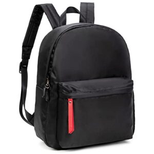 veious mini backpack purse for women or girls lightweight small daypack backpacks (black)