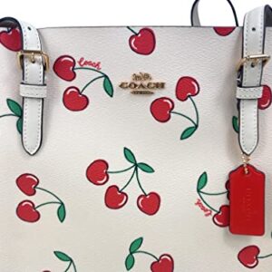 COACH Mollie Tote in Cherry/Chalk Multi