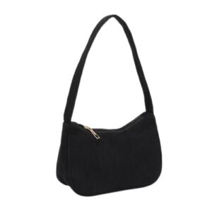 fashion corduroy underarm bag casual women tote shoulder bag clutch purse travel handbag