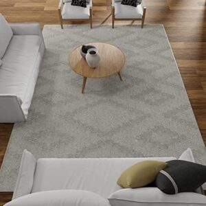 loomaknoti vemoa aslayn 5′ x 7′ gray geometric indoor area rug
