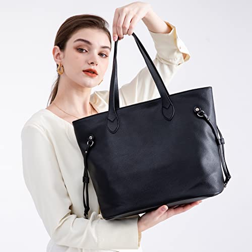 MBDFUT Handbags for Women Soft Leather Purse Large Capacity Satchel Fashion Tote Shoulder Bag Solid Ladies Bags