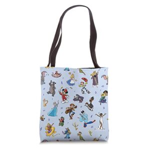 disney 100 years of music and wonder song & dance d100 tote bag