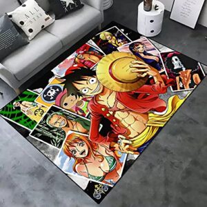 anime rug thickened non-slip locking edge large size customized area rug, cartoon mats carpet decoration for the bedroom living room dormitory (08, 24×36 inch)