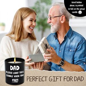 Funny Birthday Gifts for Dad - Dad Gifts from Daughter & Son - Cool Gifts for Dad, Papa on Birthday Anniversary, Fathers Day - Sandalwood Scented Candle 10oz