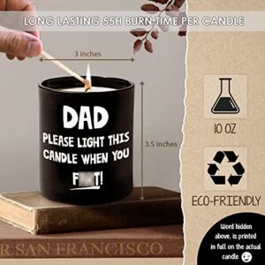 Funny Birthday Gifts for Dad - Dad Gifts from Daughter & Son - Cool Gifts for Dad, Papa on Birthday Anniversary, Fathers Day - Sandalwood Scented Candle 10oz