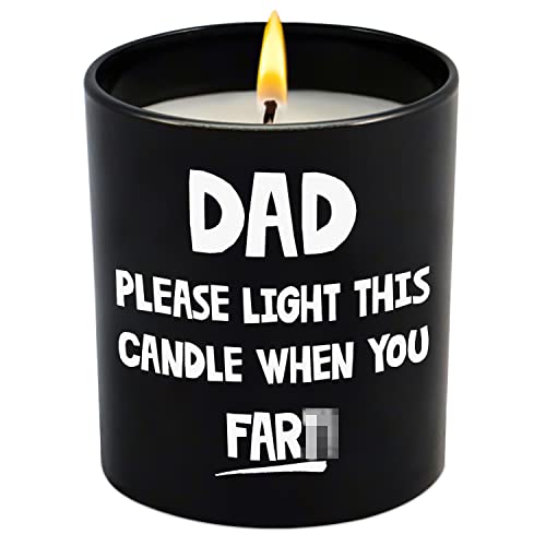 Funny Birthday Gifts for Dad - Dad Gifts from Daughter & Son - Cool Gifts for Dad, Papa on Birthday Anniversary, Fathers Day - Sandalwood Scented Candle 10oz