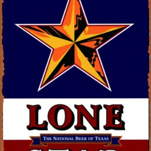 Decor 8x12 Inches Vintage Metal Tin Signs Lone Star Beer Label Poster Tin Sign Wall Plaque Wall Art Funny Gifts for Man Cave Cafes Bar Pub Club Home ationInche Plaque