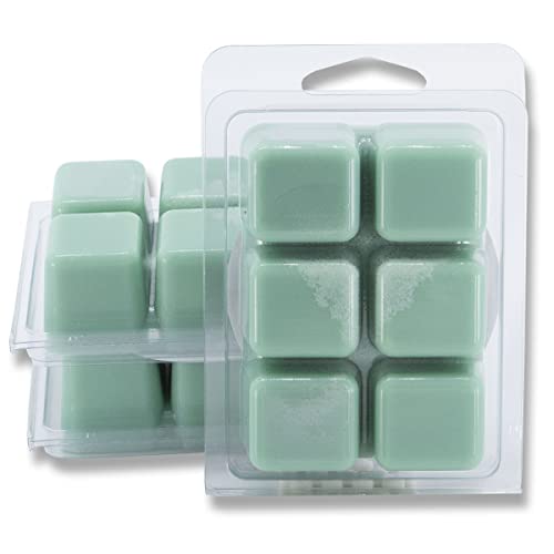 Rosemary and Mint, Lone Star Candles & More's Premium Hand Poured Strongly Scented Wax Melts, The Scent of Aromatic Rosemary and Minty Eucalyptus with Sage, 12 Wax Cubes, USA Made in Texas, 2-Pack