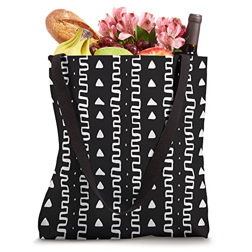 African Mud Cloth Print Bogolan Style 012 Tote Bag