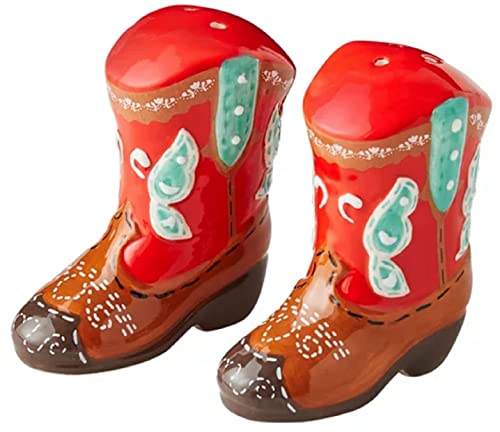 The Pioneer Woman Western Boots Salt and Pepper Shakers Set