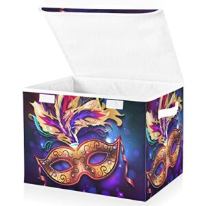 linqin photo storage box for home mardi gras storage baskets collapsible clothes organizing