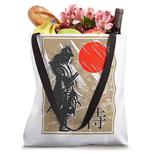 Japanese Warrior Samurai Tote Bag