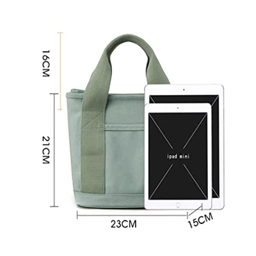 BMESSE Large Capacity Multi-Pocket Handbag Canvas Tote Purses Crossbody Bag for Women Japanese Handmade Tote Crossbody Bag (kaqi)