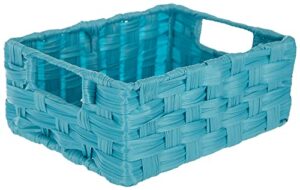 coastal home 7×9 woven resin basket one size blue