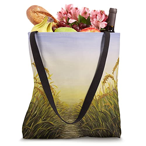 Wheat Field Sun Glow Tote Bag