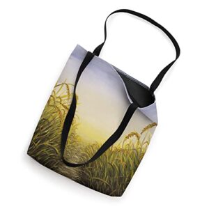 Wheat Field Sun Glow Tote Bag