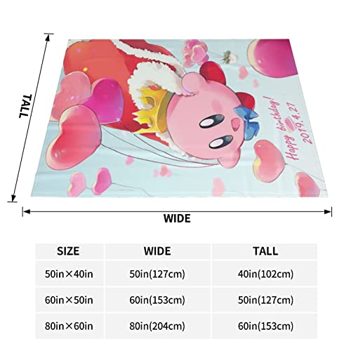 Cute Cartoon Gaming Throw Blanket Kawaii Anime Blanket Fuzzy Cozy Warm Flannel Fleece Blankets Gift for Kids and Adults Home Decor Manga Bedding Couch Living Room All Season 40"x50"