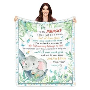 rameflao mom to be gift blanket, new mother gifts for mom only, gender reveal gift ideas, pregnancy gifts for first time moms, best gift for new mom mommy parents throw blanket 60 ” x 50 “