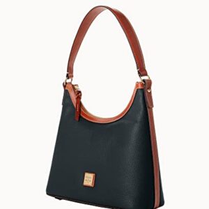 Dooney & Bourke Pebbled Leather Hobo Shoulder Bag (black)