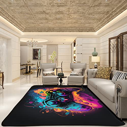 NEBOTON Gaming Rug - Game Room Rug for Boys Bedroom, Gamer Carpet for E-Sports Game Room or Living Room 60x40inches