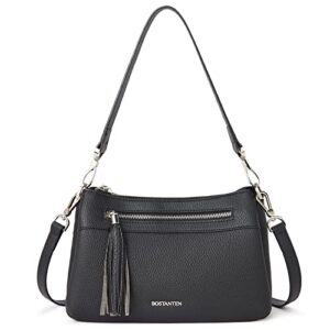 bostanten leather purses for women small shoulder bag hobo crossbody handbags