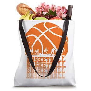 Basketball January February April March Basketball Vintage Tote Bag