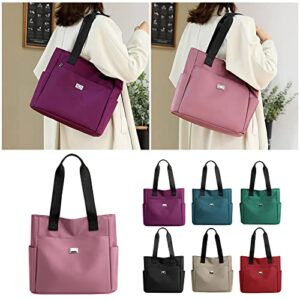 Women'S Single Shoulder Bag Shoulder Bag Messenger Bag Travel Sports Running Hiking 2023 Tote Bag High End Sense Bag Large Capacity Female Bag (Purple, 34x30x2cm)