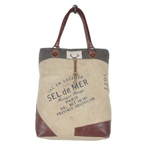 Western Canvas Tote Bag for Women - Cotton Leather Bag Topedo